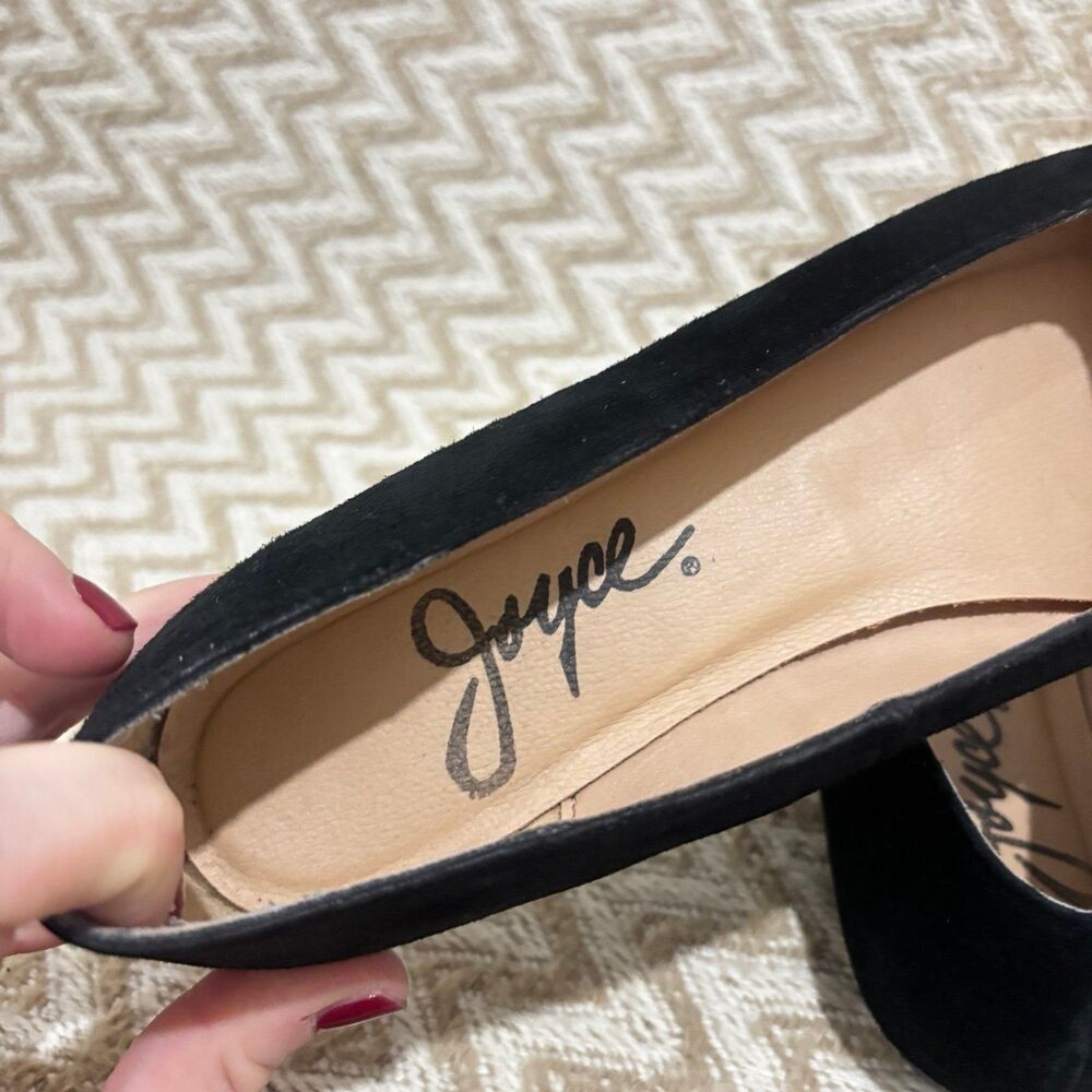 Vintage Joyce Women's Black Velvet Rainbow Studded Comfort Loafers Size 7.5 - Picture 7 of 9